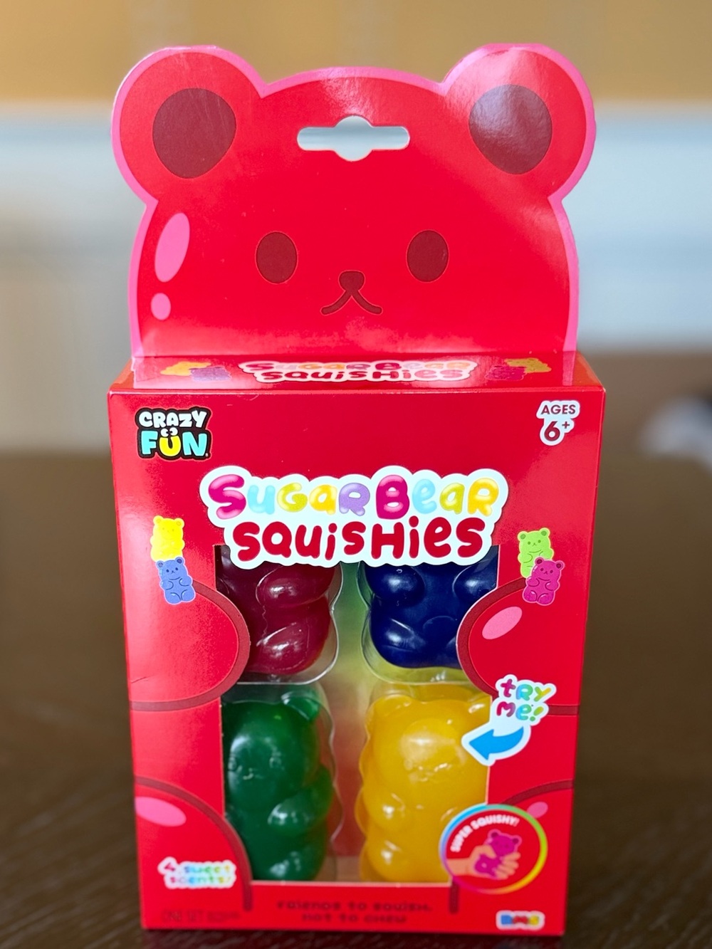 Crazy Fun SugarBear Squishies - 4 Bears